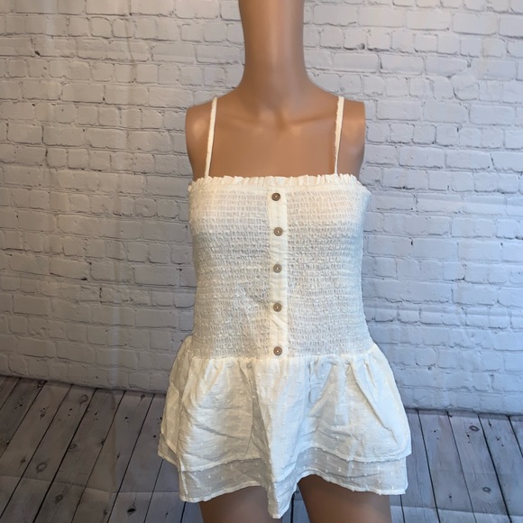 Promesa Tops - Promesa White Buttoned Top size M